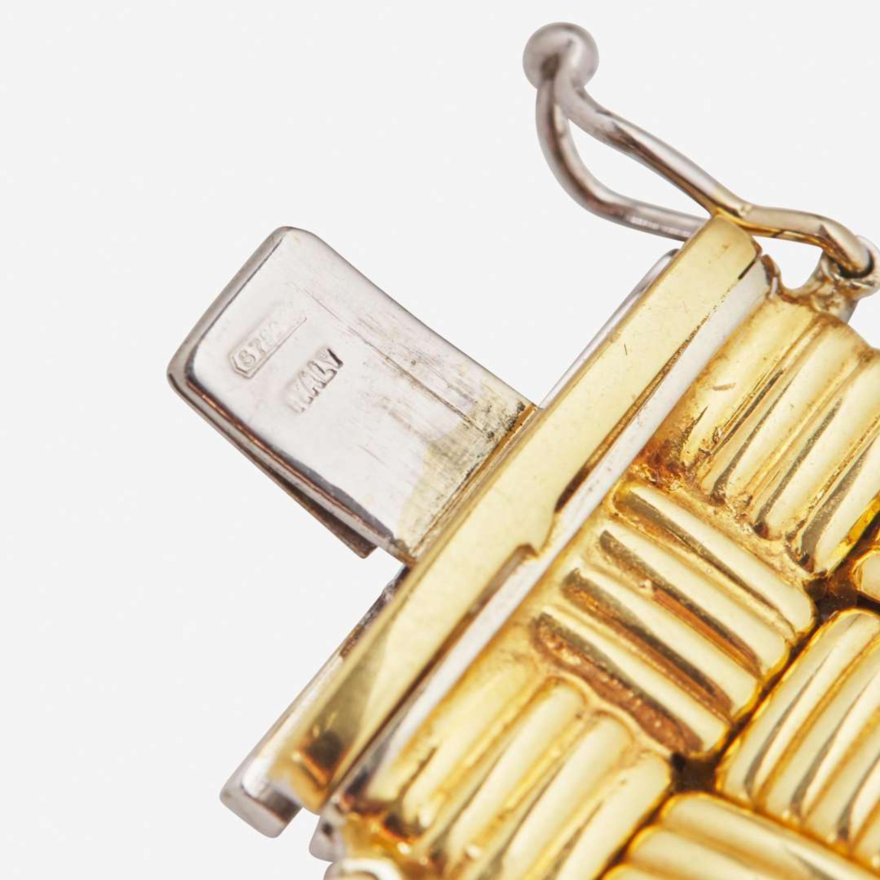 A Two-Tone 18K Gold Bracelet