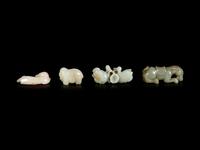 Four Chinese Jade Figures of Animals