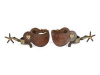 Kelly Brothers Steer Head Spurs and Crokett Spurs
