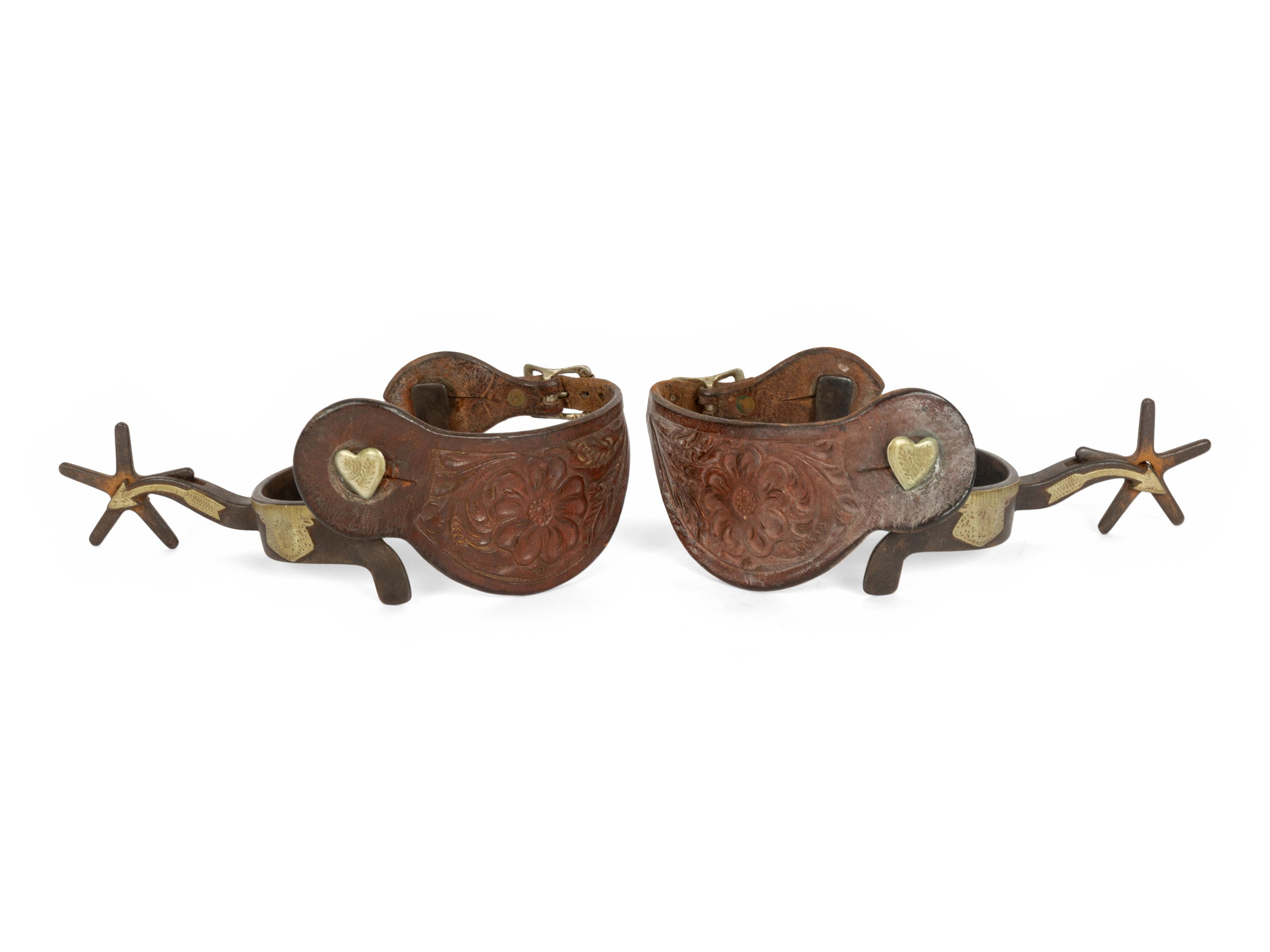 Kelly Brothers Steer Head Spurs and Crokett Spurs