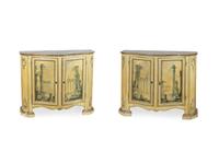 A Pair of Neoclassical Style Painted Side Cabinets — 20TH CENTURY