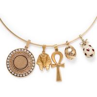 YELLOW GOLD COLLAR NECKLACE AND CHARMS