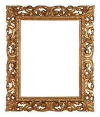 An Italian Baroque Style Giltwood Mirror Frame or Picture Frame