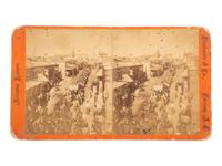 [WESTERN AMERICANA]. BUEHMAN, H., photographer. Stereoview of an Odd Fellows parade. Tuscon, Arizona Territory.