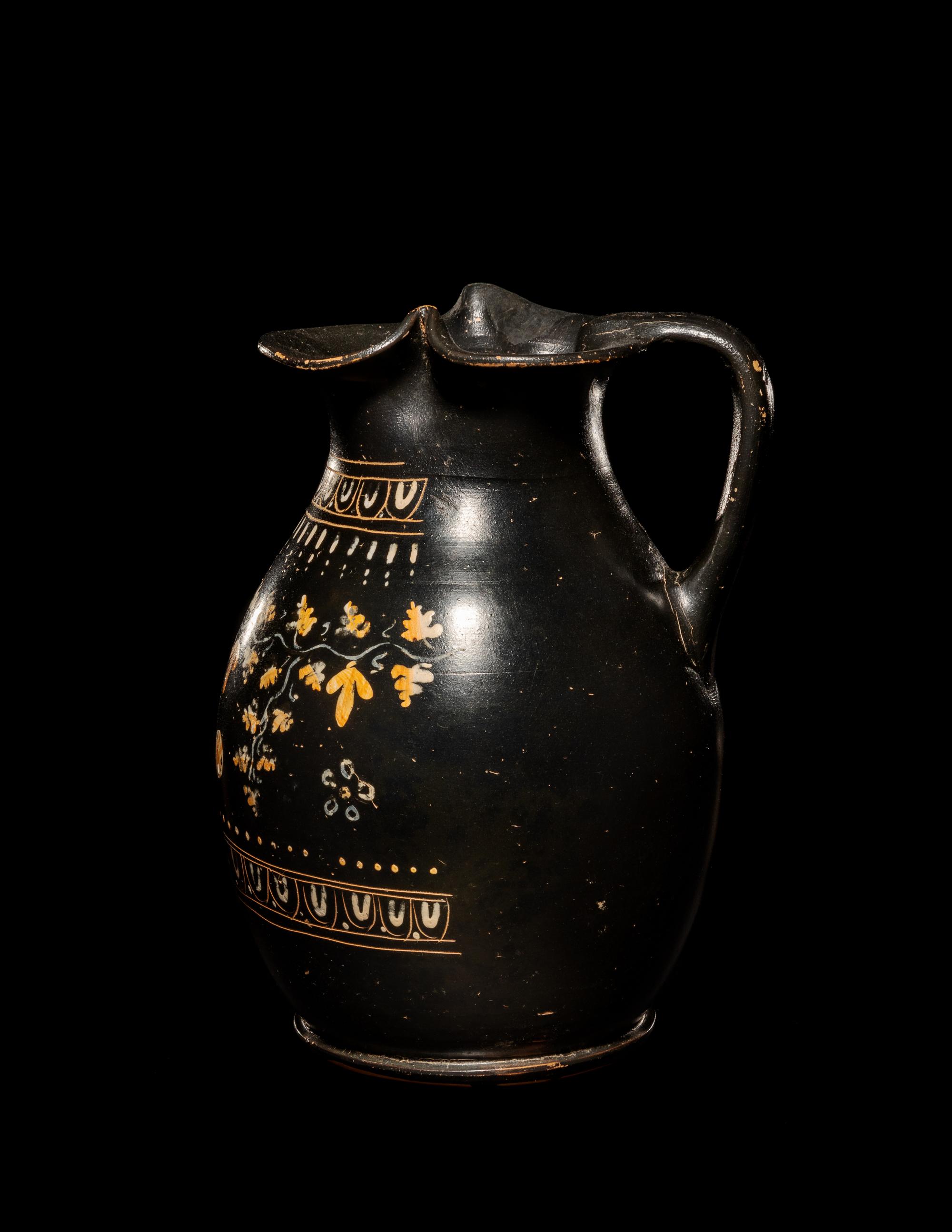 An Apulian Gnathian-Ware Trefoil Oinochoe