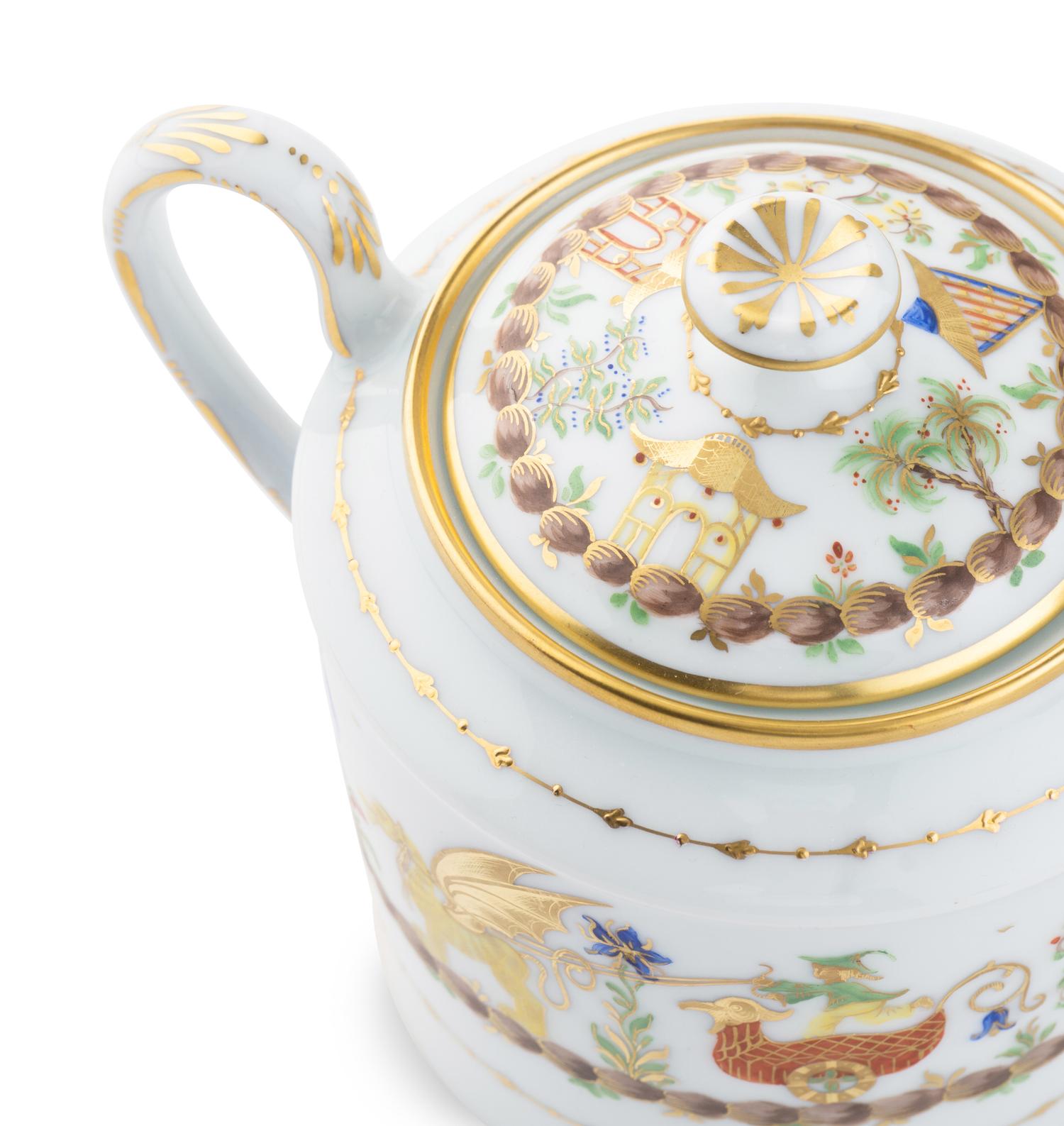 A Le Tallec Cirque Chinois Porcelain Dinner Service