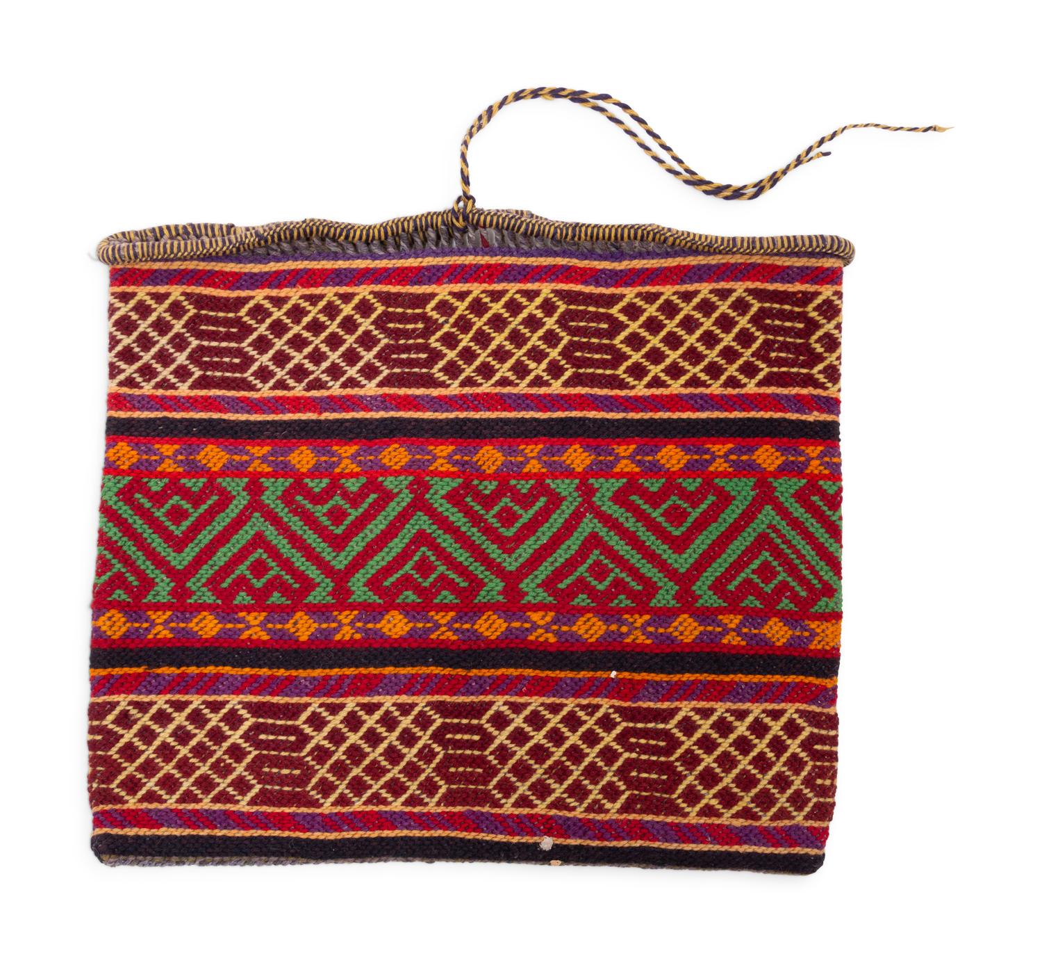 Anishinaabe Yarn Bag, with Imagery of Underwater Panther