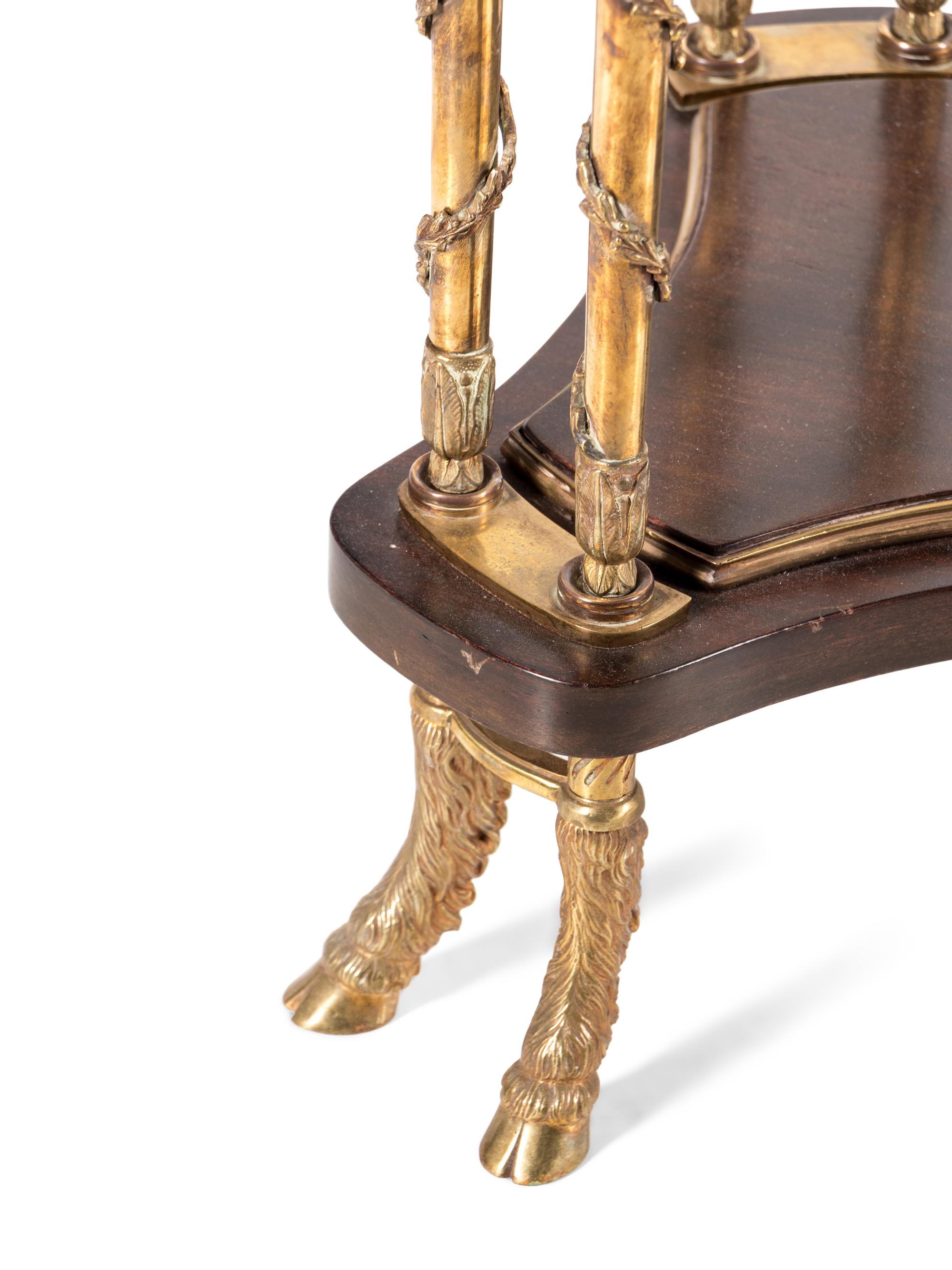 A Louis XVI Style Gilt Bronze and Marble-Top Guéridon in the Manner of Adam Weisweiler