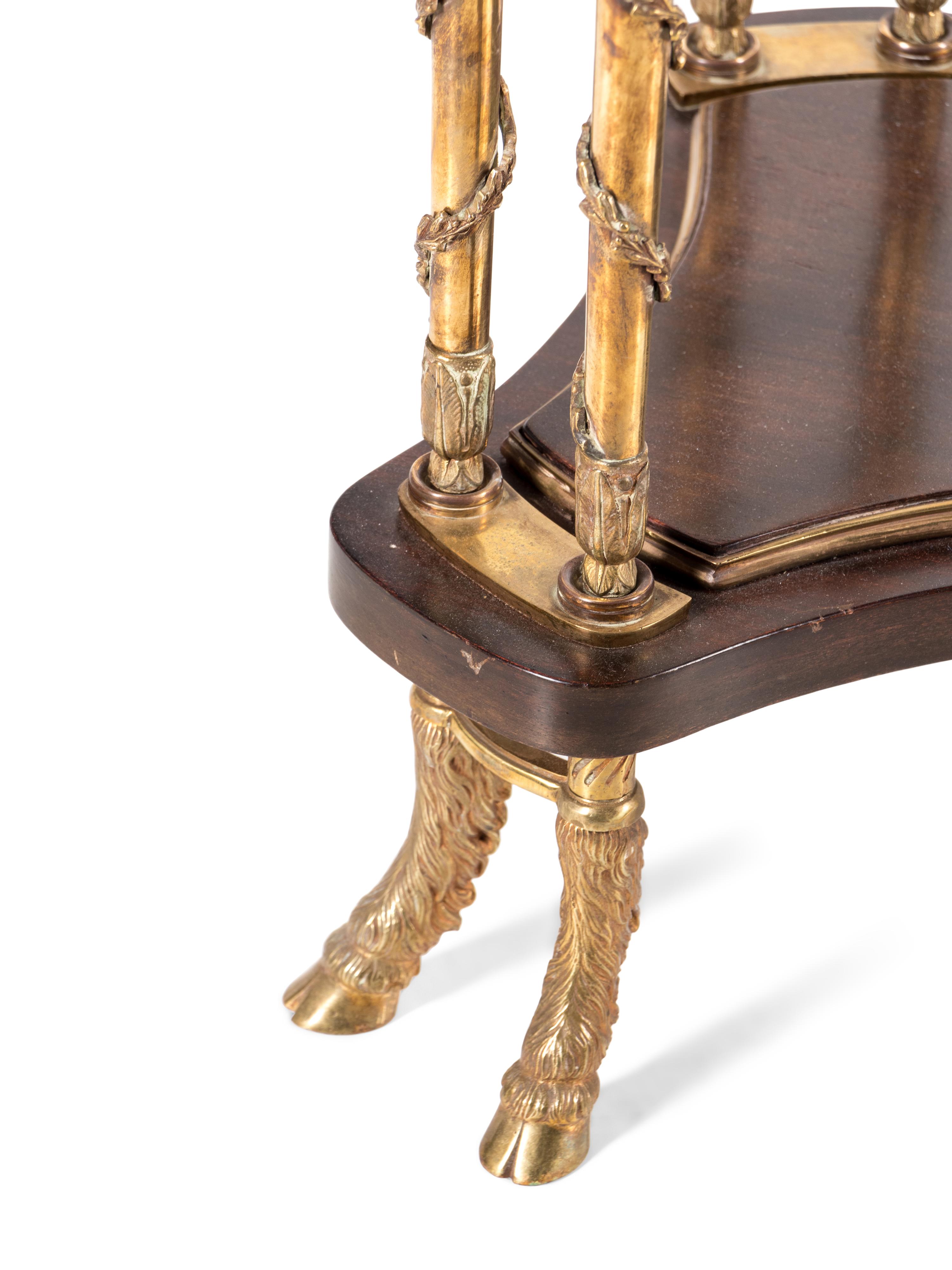 A Louis XVI Style Gilt Bronze and Marble-Top Guéridon in the Manner of Adam Weisweiler