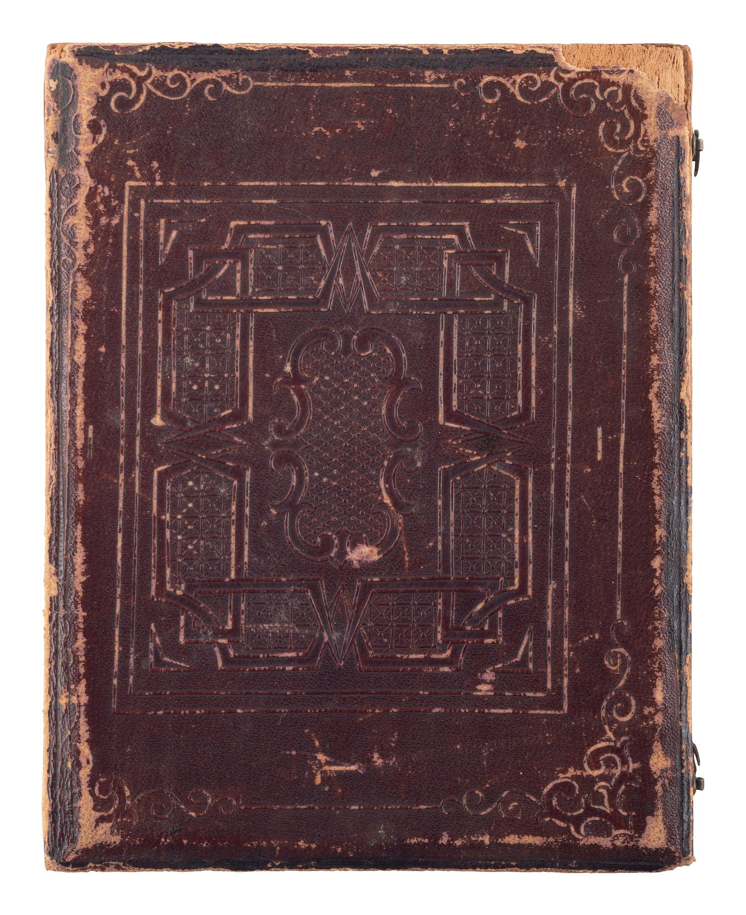 [EARLY PHOTOGRAPHY]. A group of 3 half plate daguerreotypes of large groups, incl. identified family of 5 from Maine.