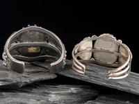 Navajo Silver and Turquoise Cuff Bracelet, PLUS