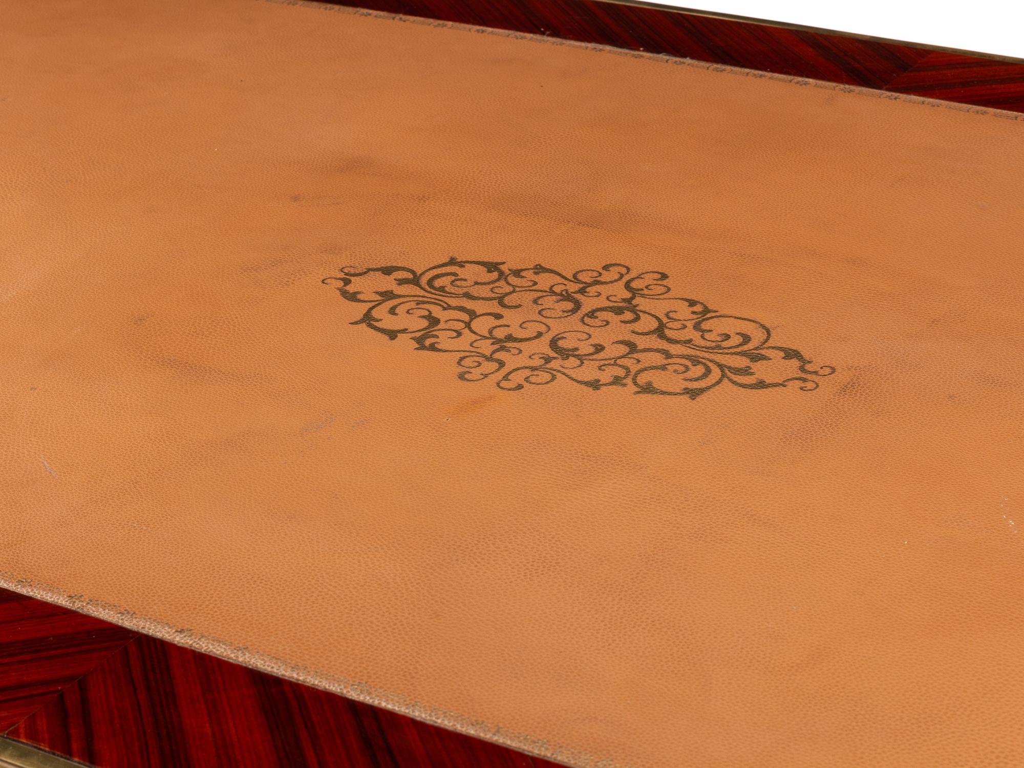 A Louis XV Style Gilt Bronze Mounted Bureau Plat