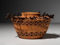 Yokut Polychrome Bottleneck Basket