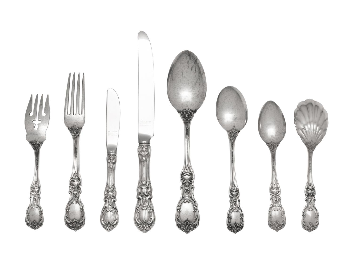 A Reed and Barton Francis I Silver Flatware Service
