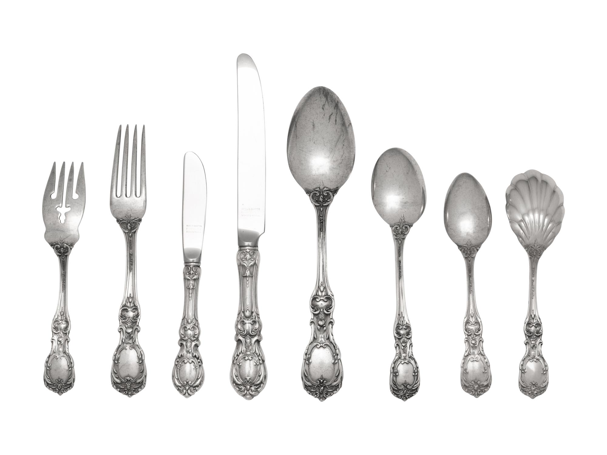 A Reed and Barton Francis I Silver Flatware Service
