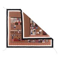 Navajo Pictorial Weaving, Trading Post [Rug]