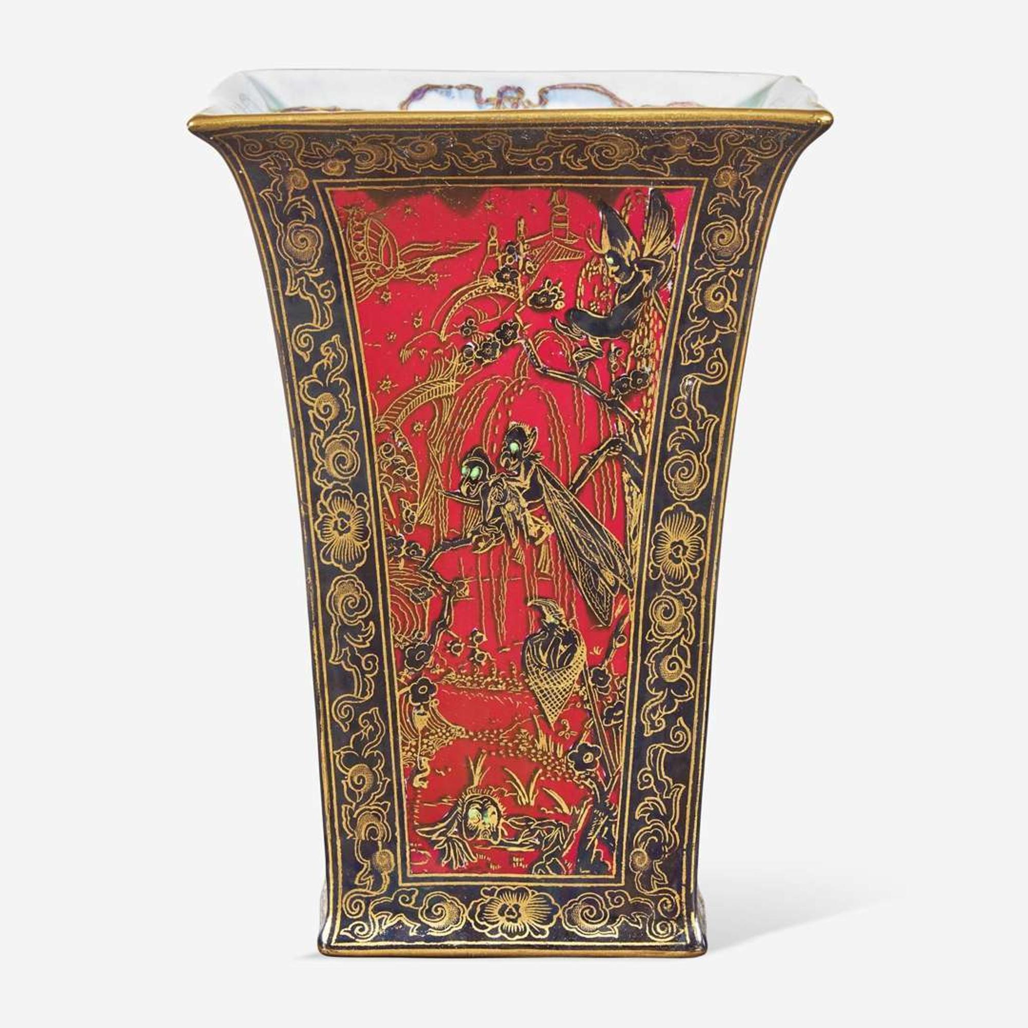 A Wedgwood Fairyland Lustre "Firbolgs" Vase UK, circa 1925