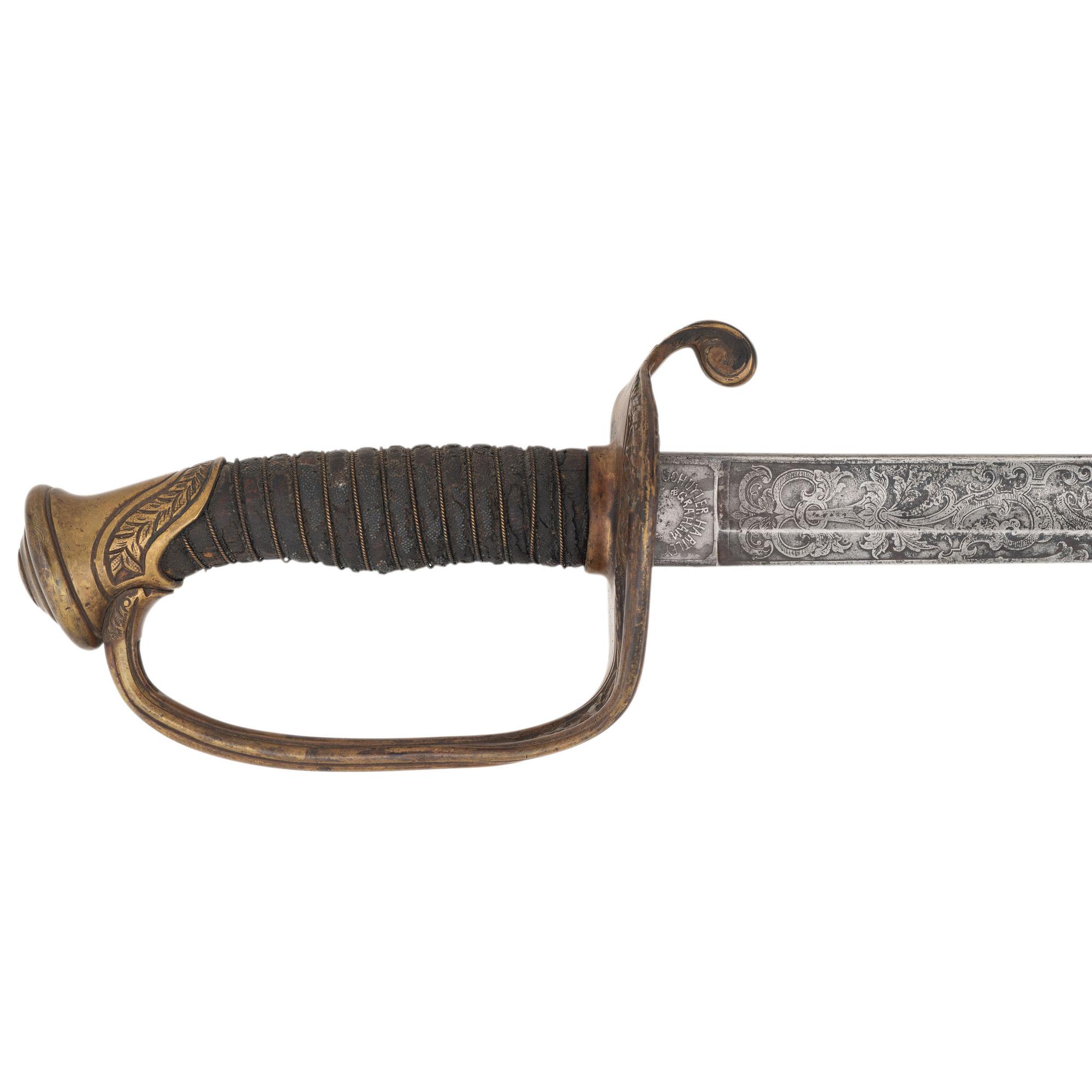 Schuyler, Hartley & Graham 1850 Foot Officers Sword of Capt. Charles Amory - 24th Mass Infantry - POW at The Crater