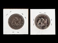 Two Seated Liberty 50c Coins