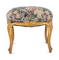 A Louis XV Style Giltwood Tabouret