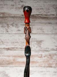 Sioux Carved Zoomorphic Staff