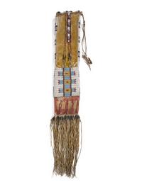Plains Beaded Hide Tobacco Bag