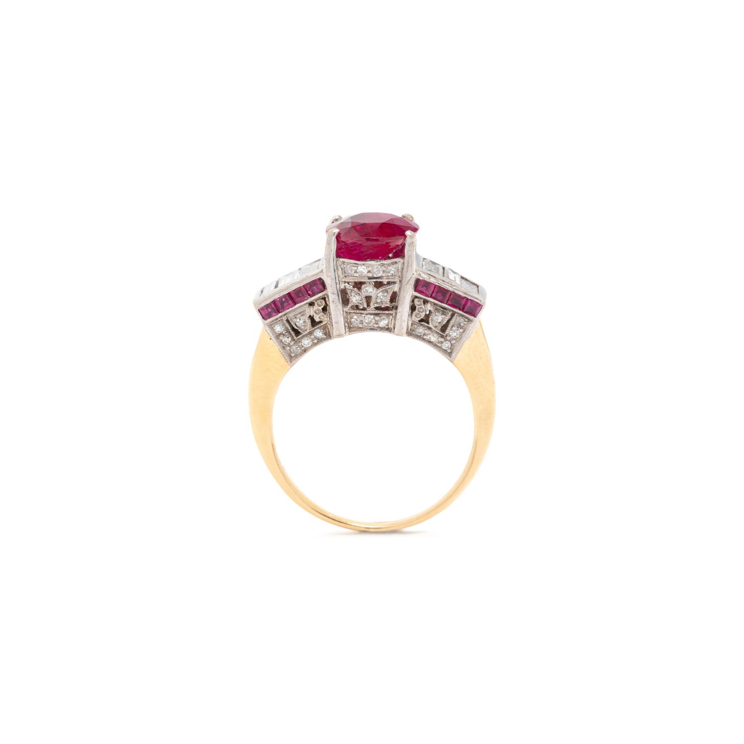 RUBY AND DIAMOND RING