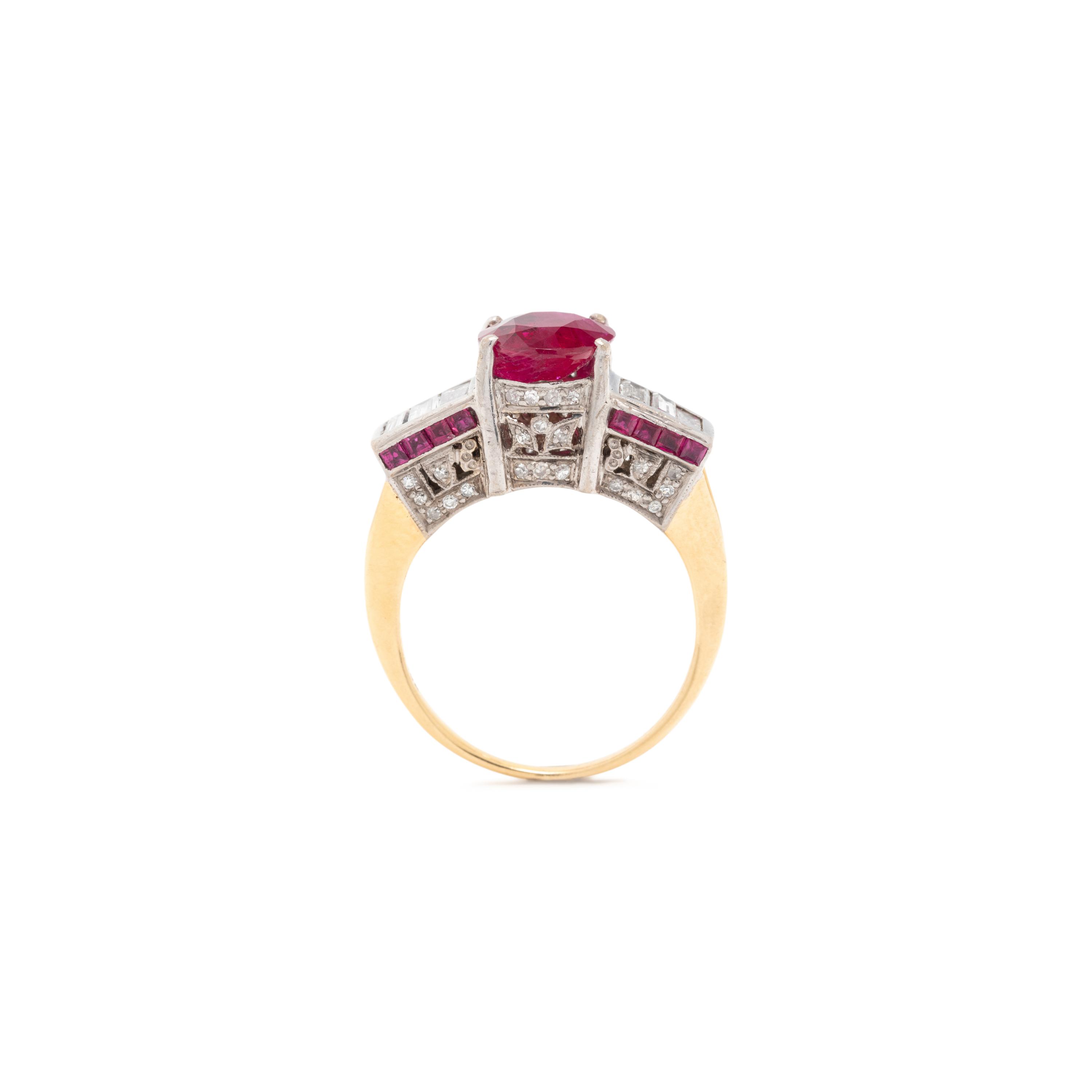 RUBY AND DIAMOND RING