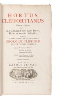 [NATURAL HISTORY]. LINNAEUS, Carolus (1707-1778). Hortus cliffortianus . Amsterdam, 1737 [i.e. 1738].