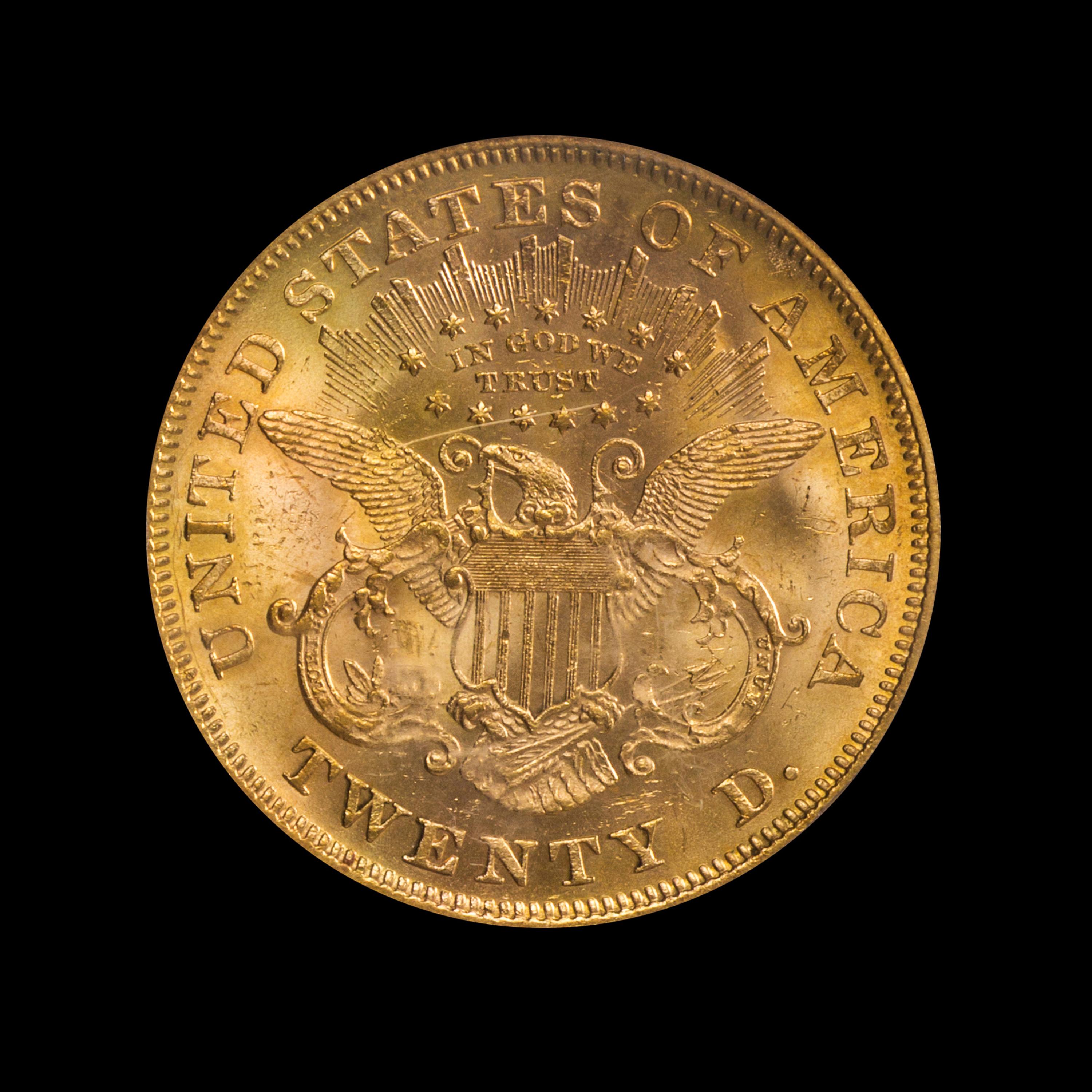 A United States 1867 Liberty Head $20 Gold Coin