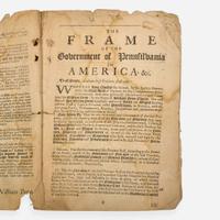 [Philadelphia & Pennsylvania] Penn, William (The Frame of the Government of the Province of Pennsilvania in America: Together with certain Laws Agreed upon in England by the Governour and Divers Free-Men of the aforesaid Province...)