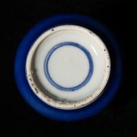 Two Chinese Blue Glazed Porcelain Vases, 19th-20th Century 晚清-民國 霽藍釉瓶兩隻