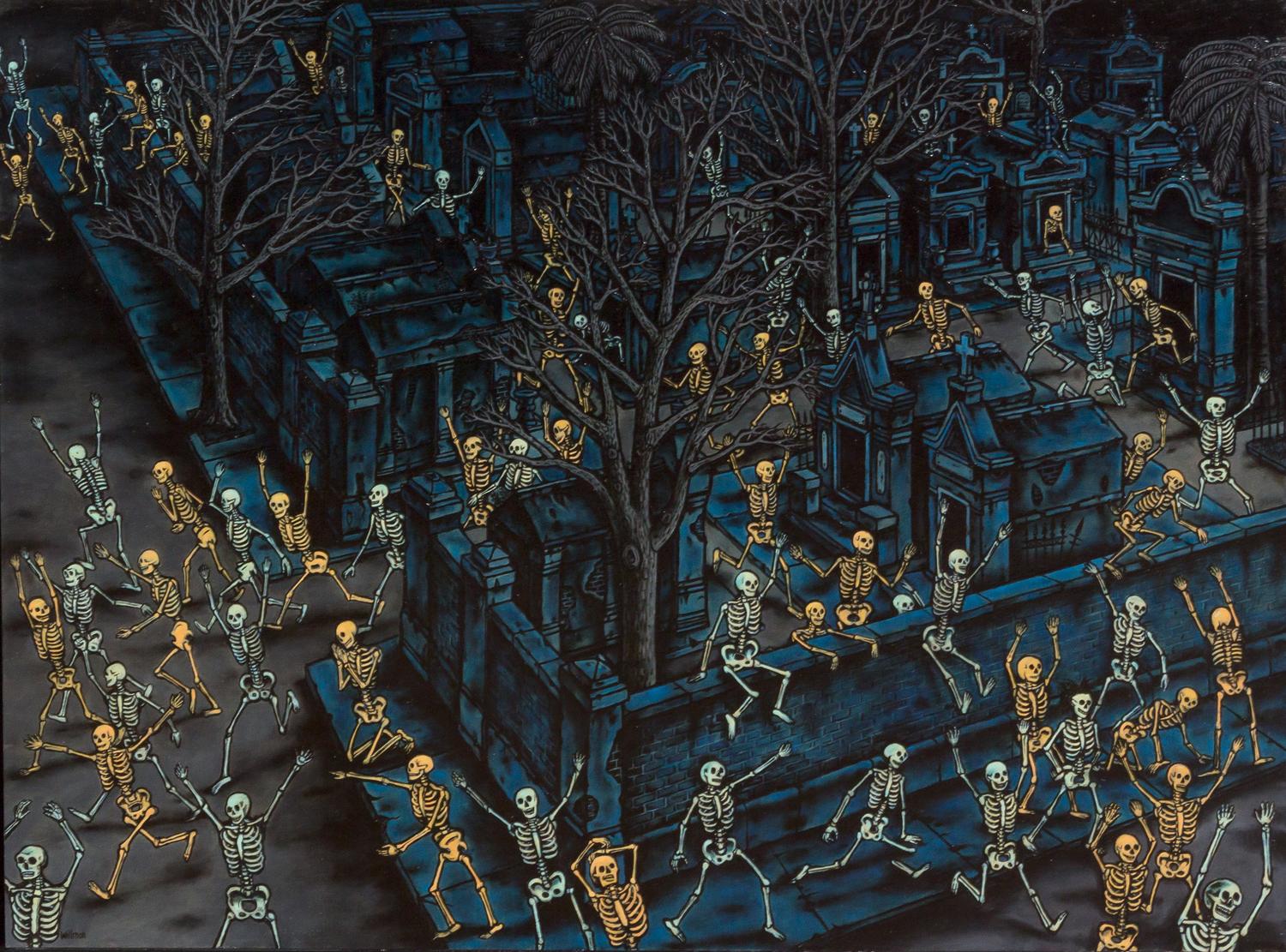 Michael Willmon, (American, b. 1951), Blue Cemetary Escape, 2005