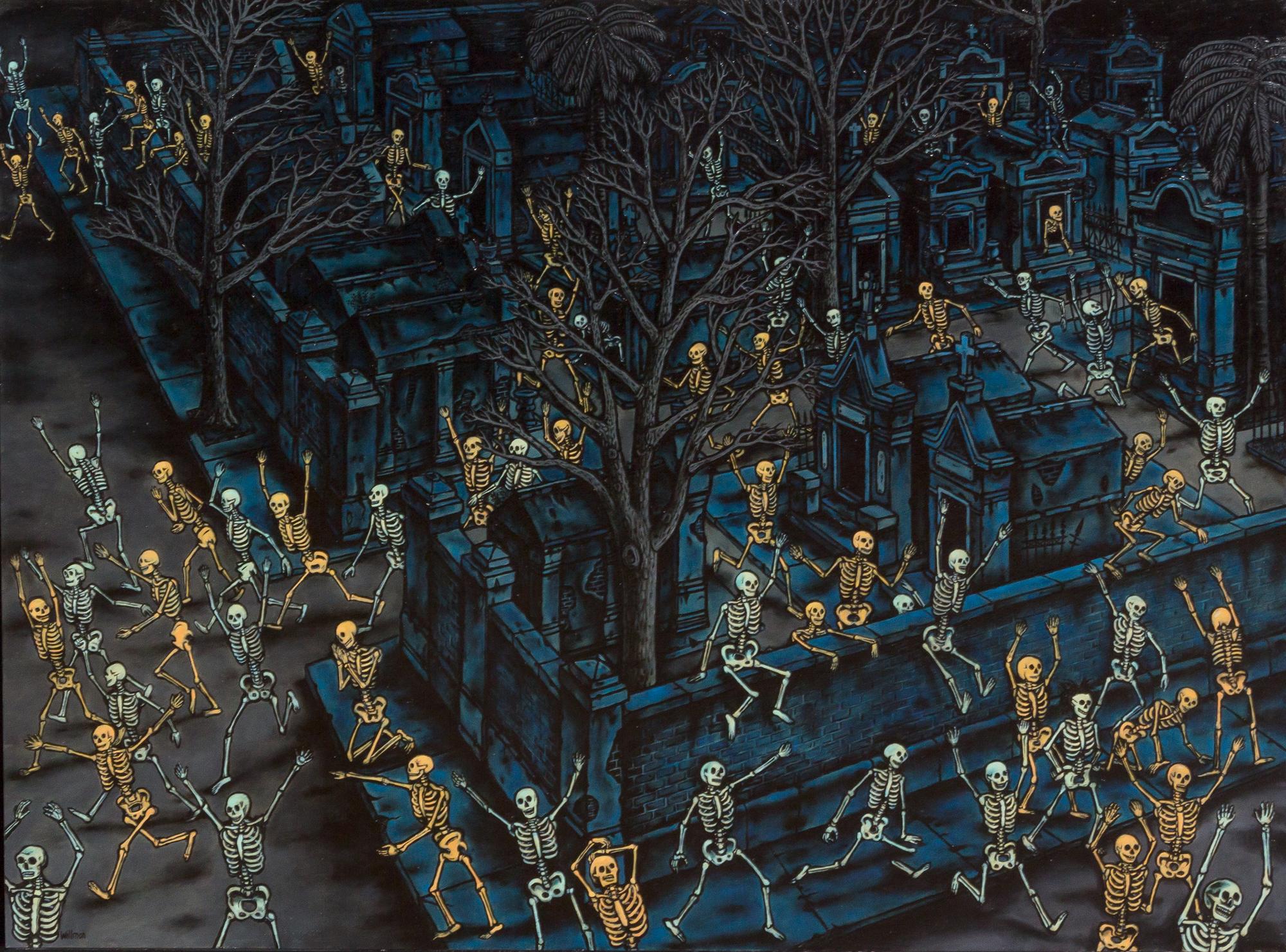 Michael Willmon, (American, b. 1951), Blue Cemetary Escape, 2005