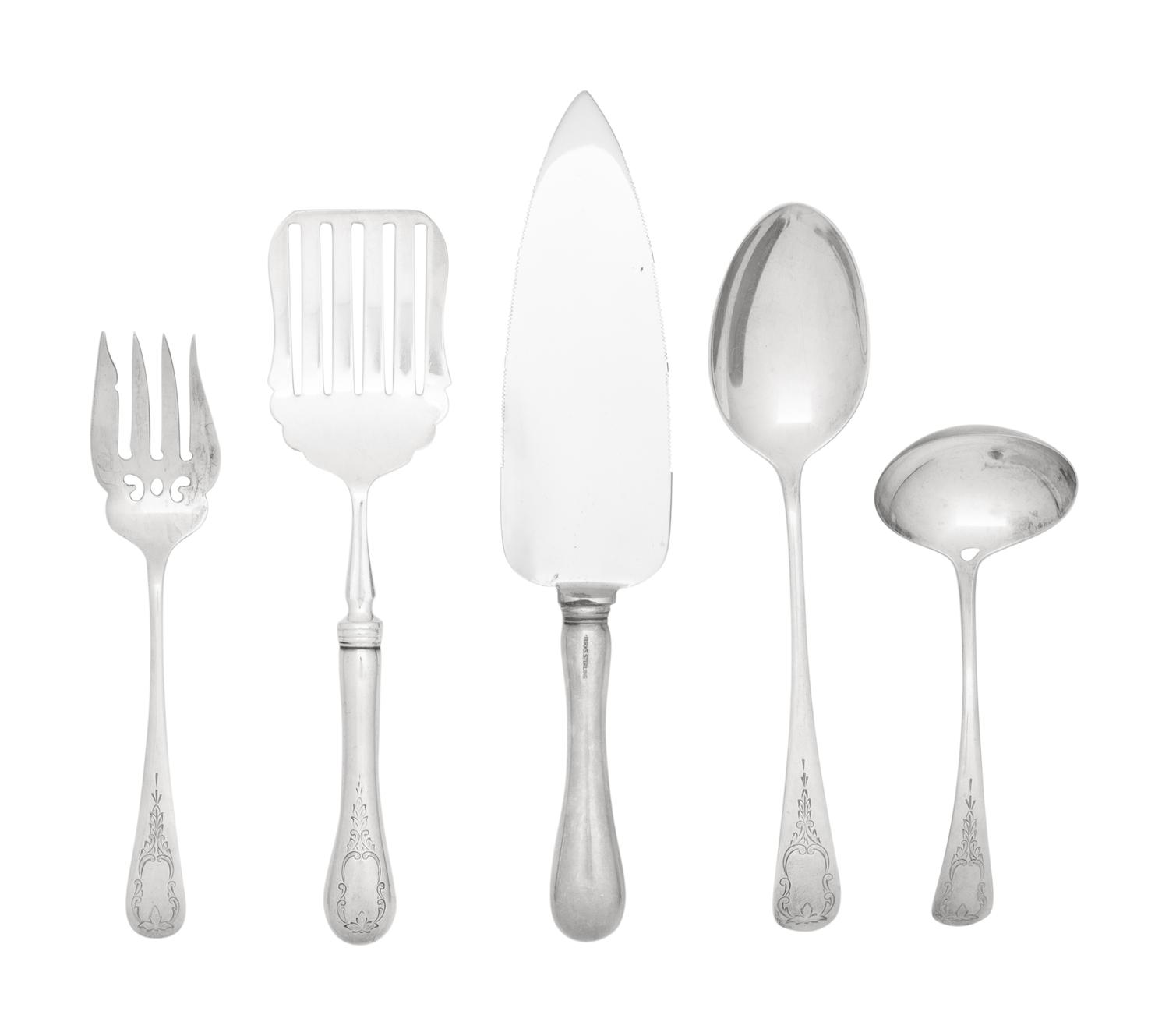 A Canadian Silver Flatware Service