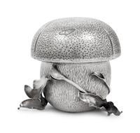A Buccellati Silver Covered Mushroom Form Sugar Bowl