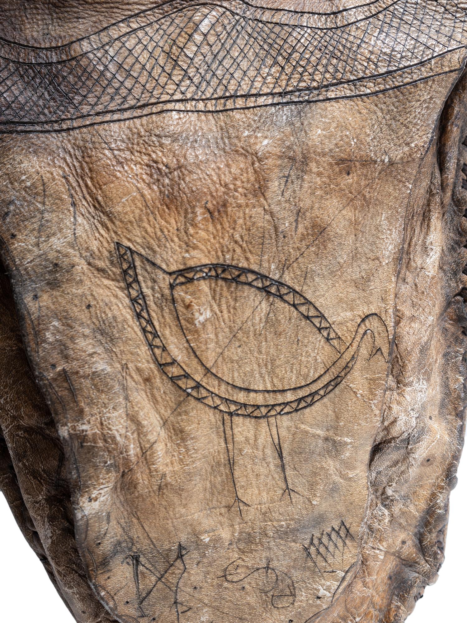 Southwestern Shot Pouch and Powder Horns
