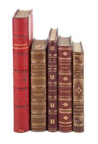 [FINE BINDINGS - MEMOIR]. A group of 5 works, comprising: