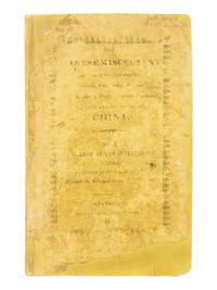 MEDHURST, Walter Henry (1796-1857). A Glance at the Interior of China Obtained During a Journey Through the Silk and Green Tea Districts . In: "The Chinese Miscellany. No. 1"]. Shanghai: Mission Press, 1849.