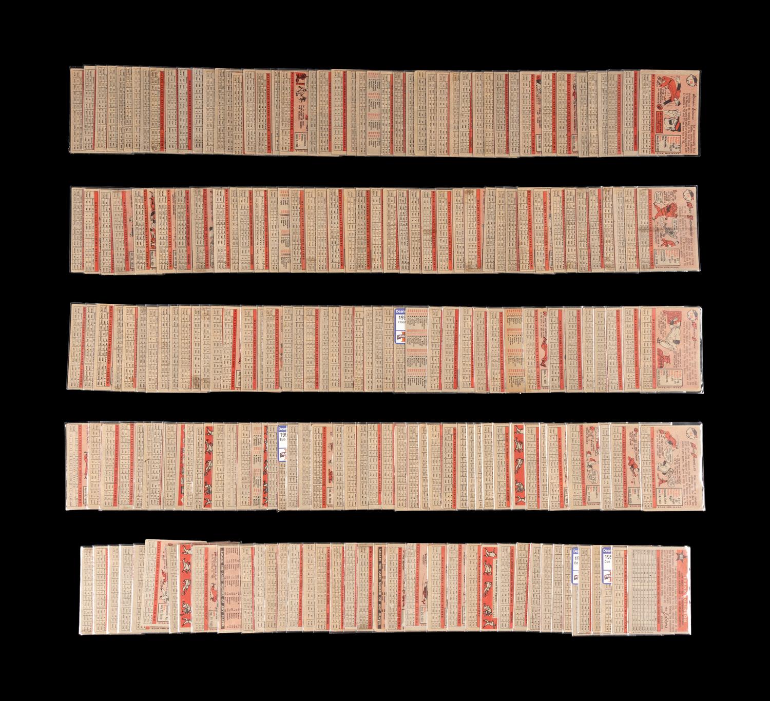 A Shoebox Collection of Over 200 1958 Topps Baseball Cards