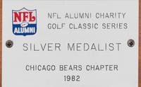 A 1982 NFL Alumni Charity Golf Classic Silver Medalist Trophy Award Presented to Mike Ditka Formerly Displayed at Mike Ditka's Restaurant