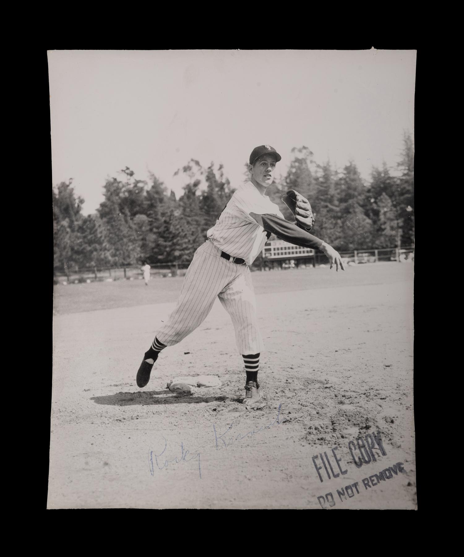 A Group of 1950s Comiskey Park Chicago White Sox Signed Type One Photographs and Ephemera Including Nellie Fox Signed Photograph,