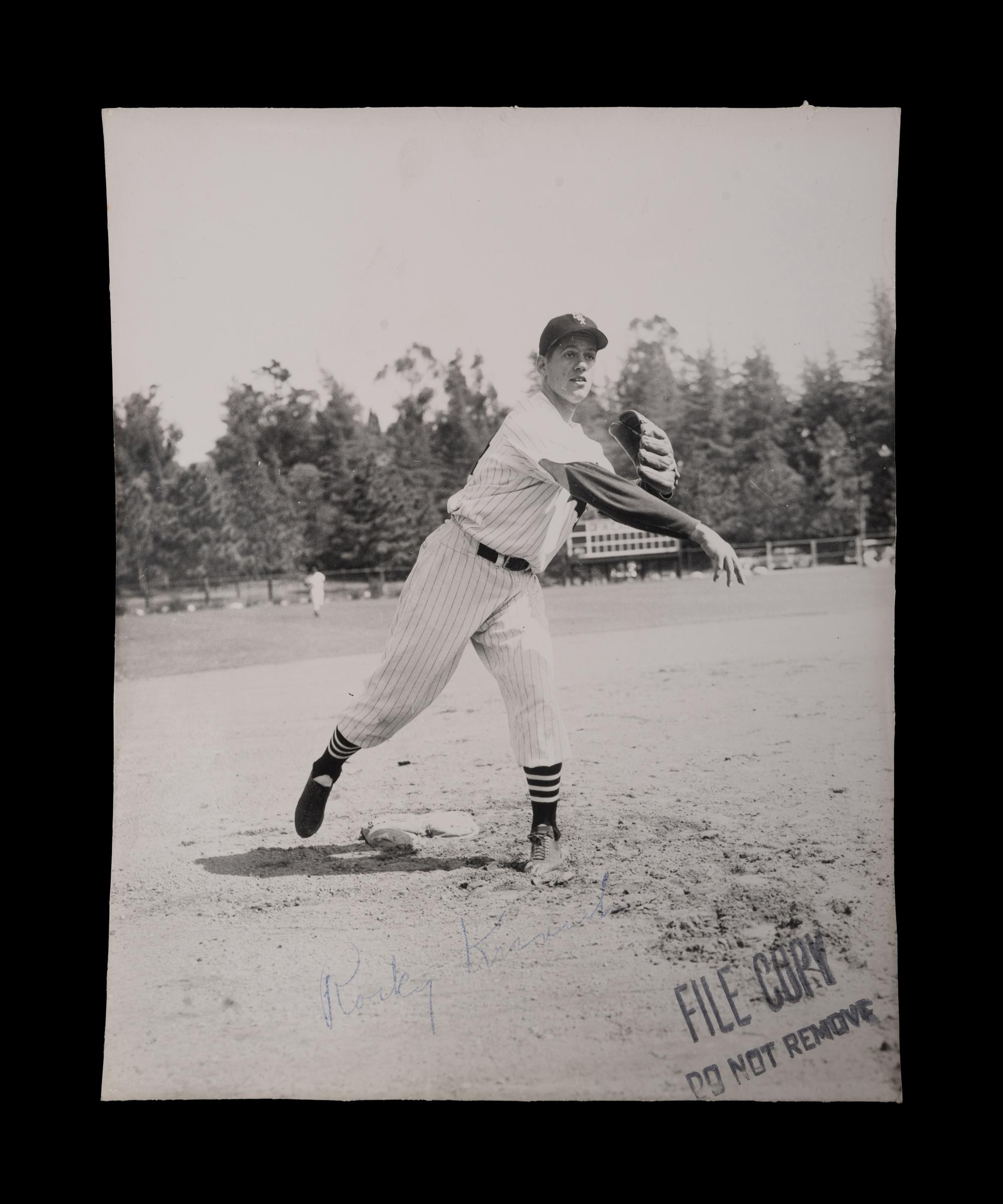 A Group of 1950s Comiskey Park Chicago White Sox Signed Type One Photographs and Ephemera Including Nellie Fox Signed Photograph,