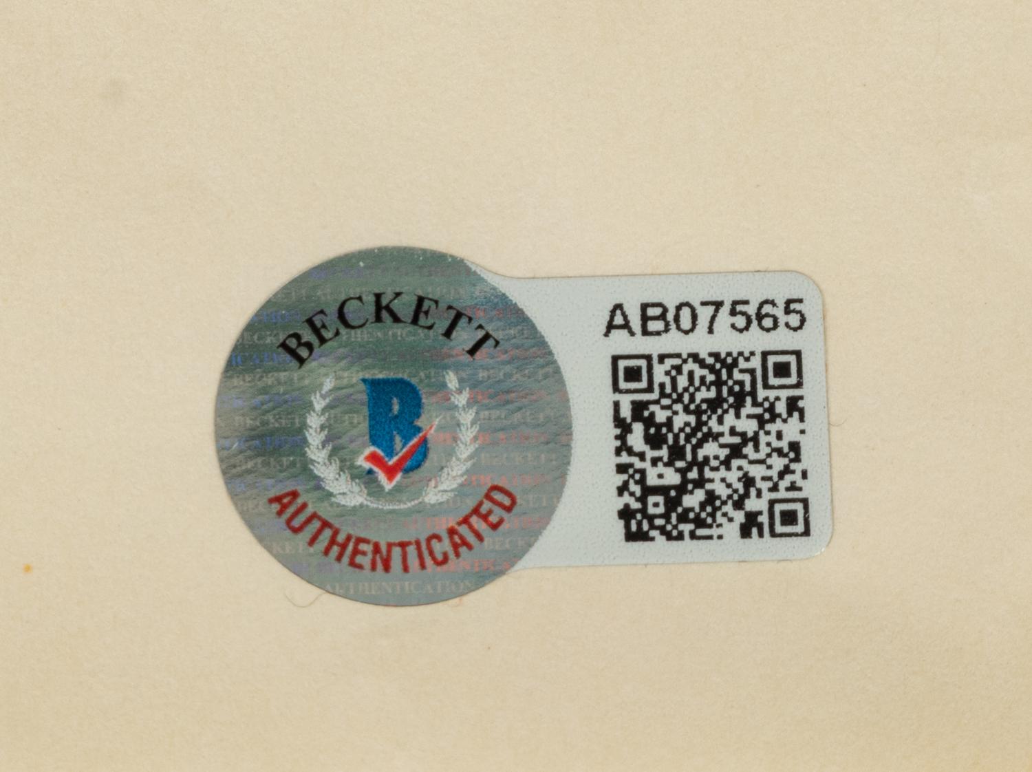 A Walter Payton Signed Autograph Document During His Last NFL Season (Beckett Authentication Services BAS Certified),