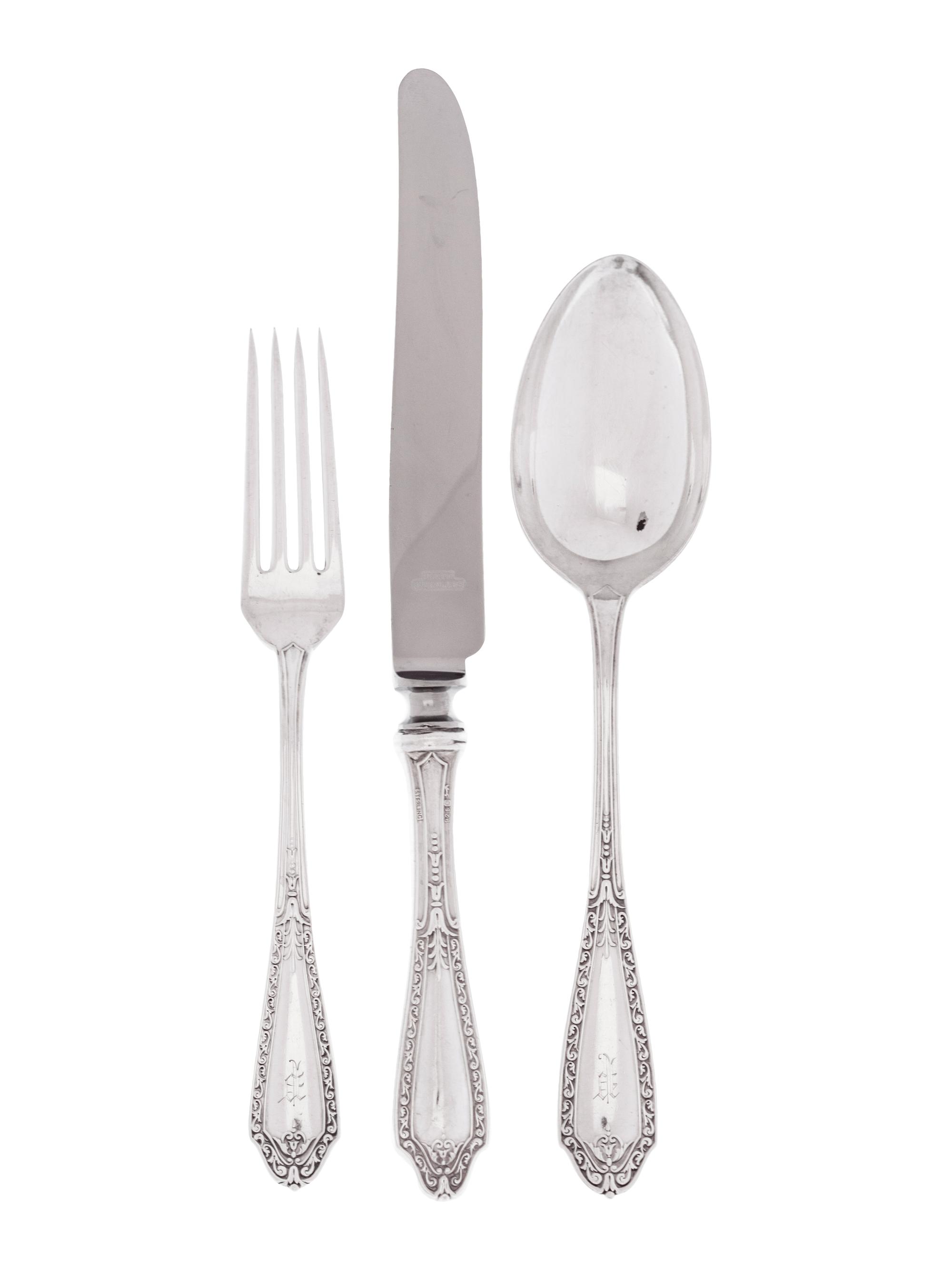 An American Silver Flatware Service