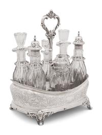 A George III Silver Cruet Set