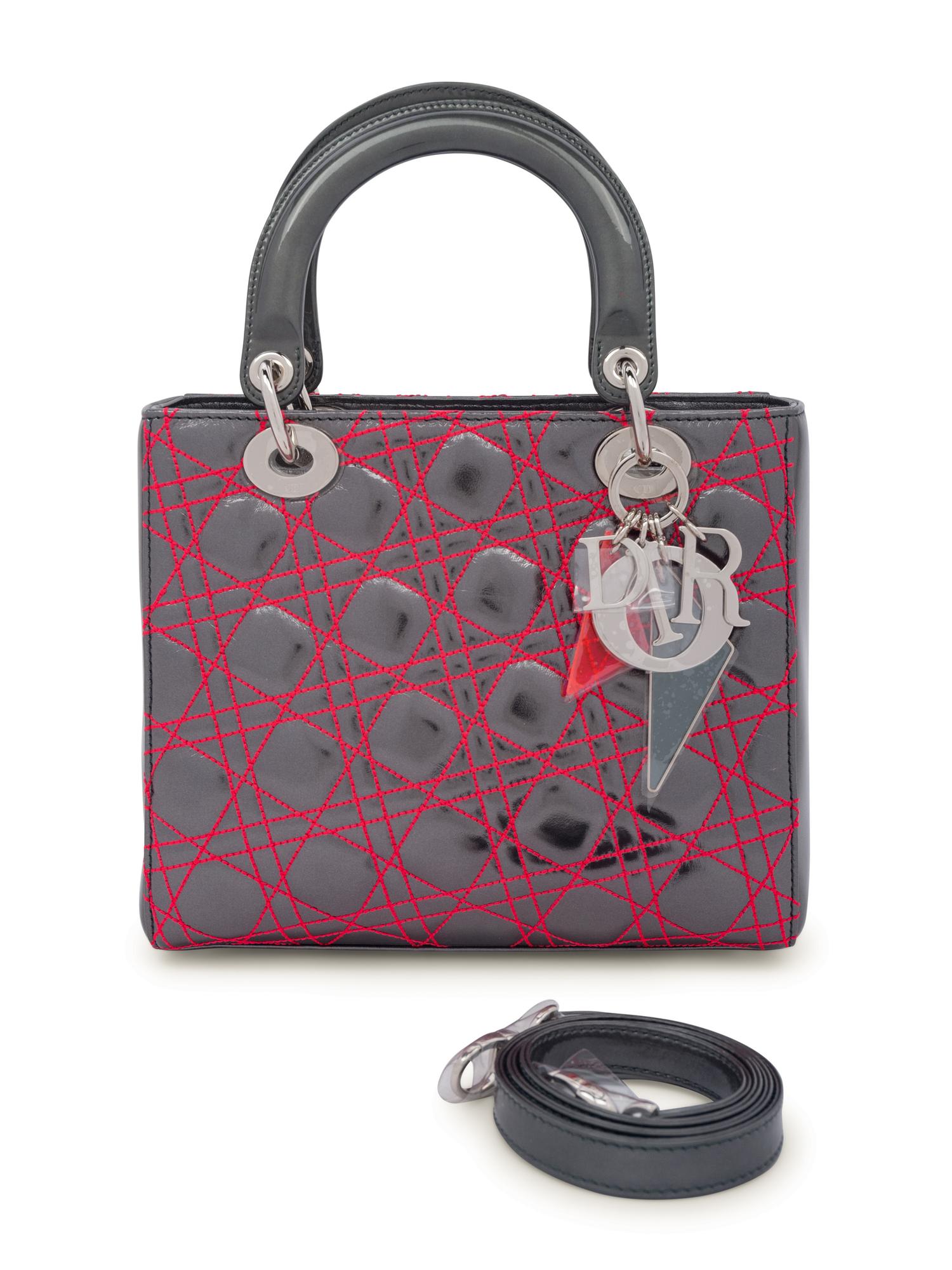 Christian Dior Small Lady Dior Bag by Anselm Reyle, 2011