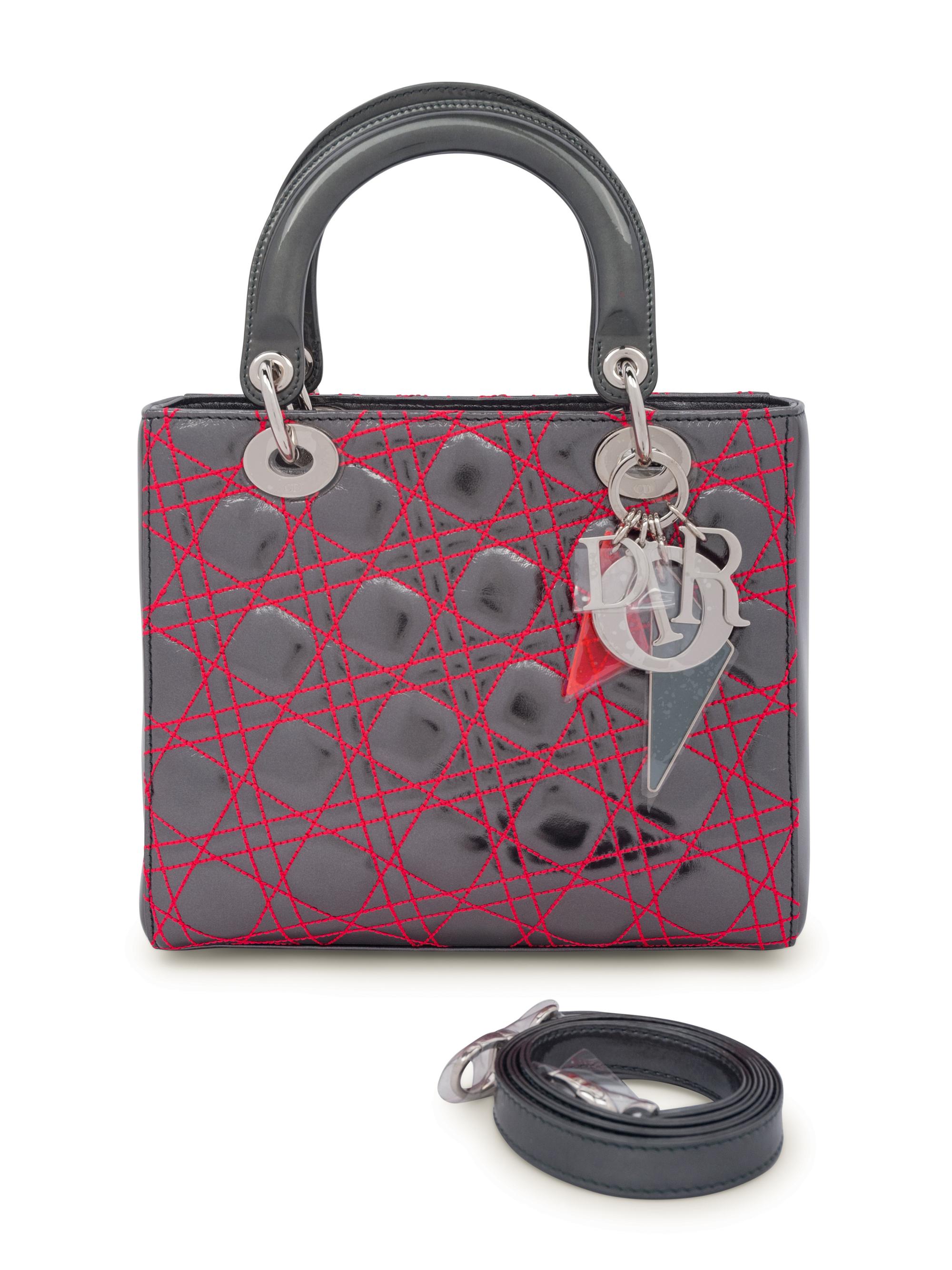 Christian Dior Small Lady Dior Bag by Anselm Reyle, 2011