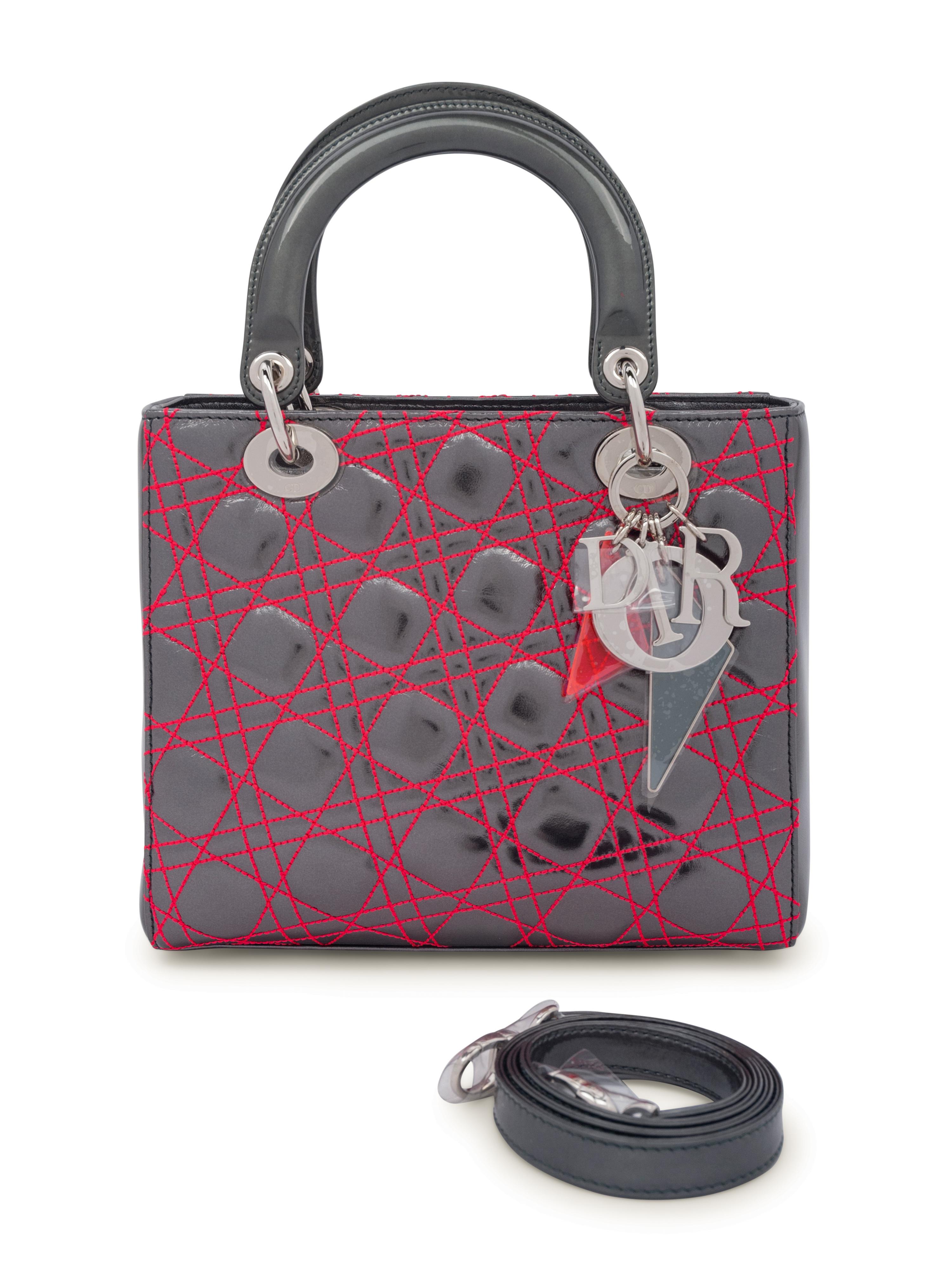 Christian Dior Small Lady Dior Bag by Anselm Reyle, 2011