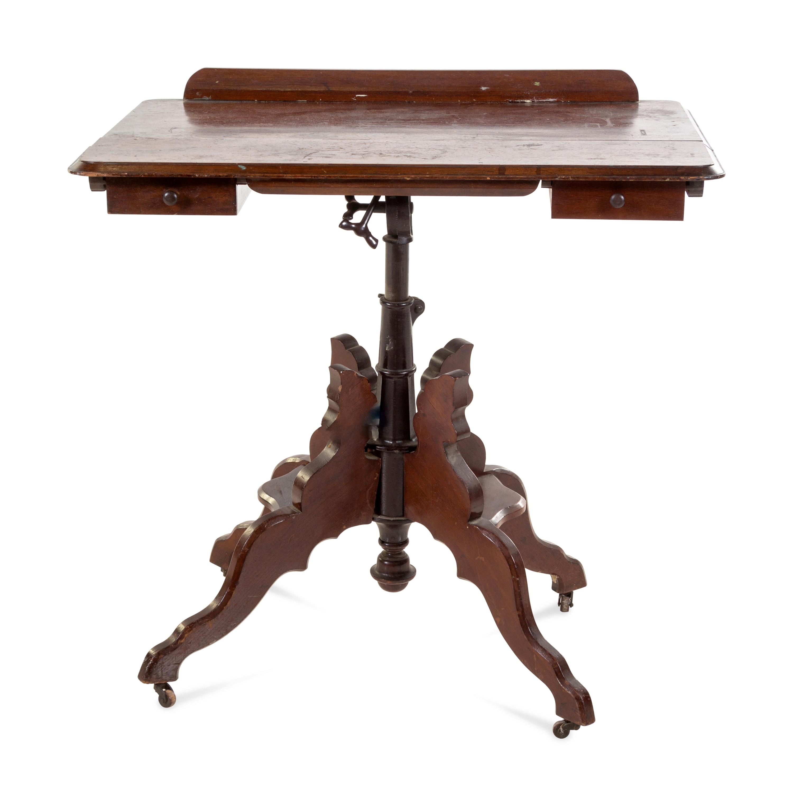 A Victorian Adjustable Table